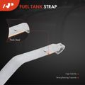 2 Pcs Steel Fuel Tank Straps for Chevrolet Nova Oldsmobile Omega Pontiac Buick