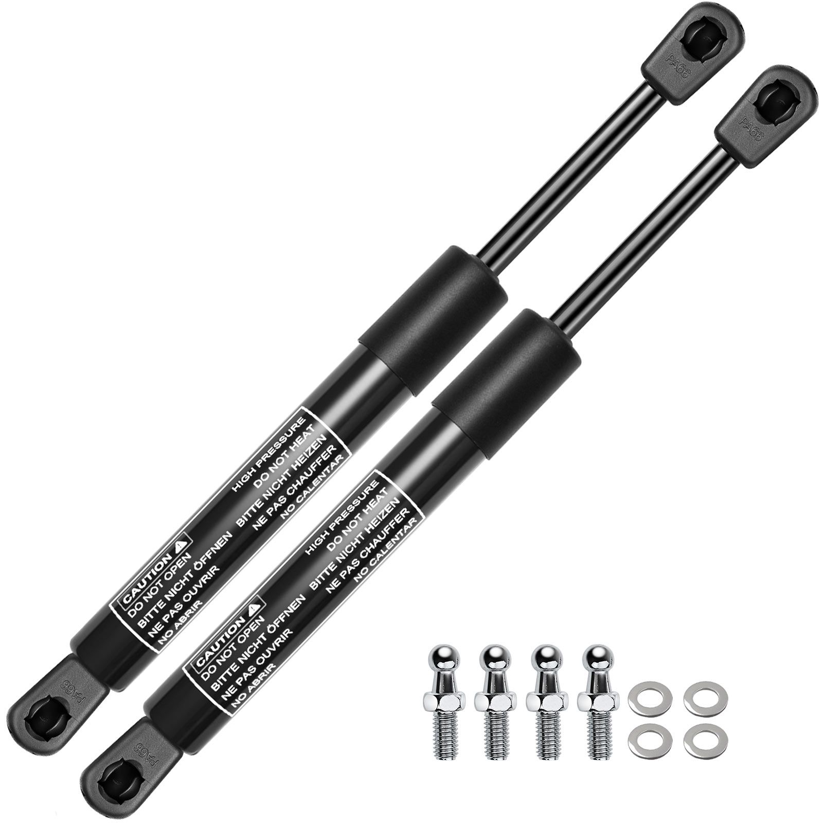 2 Pcs Universal Lift Supports Struts Gas Springs with Spike Extended
