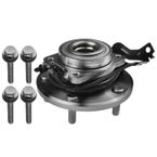 2 Pcs Rear Wheel Bearing & Hub Assembly with ABS Sensor for Dodge Journey L4 2.4L