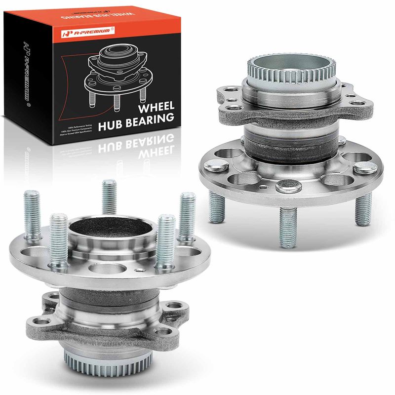2x Rear Wheel Bearing & Hub Assembly For Hyundai Accent & Kia Rio 2012-2017 – 4-Bolt, Driver & Passenger Side