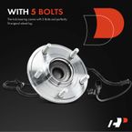 Rear Driver or Passenger Wheel Bearing & Hub Assembly with ABS for Dodge Grand Caravan