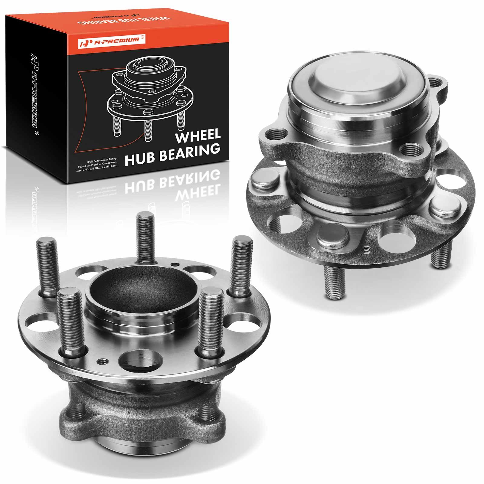 2 Pcs Rear Wheel Bearing & Hub Assembly for Honda Accord 2014-2020