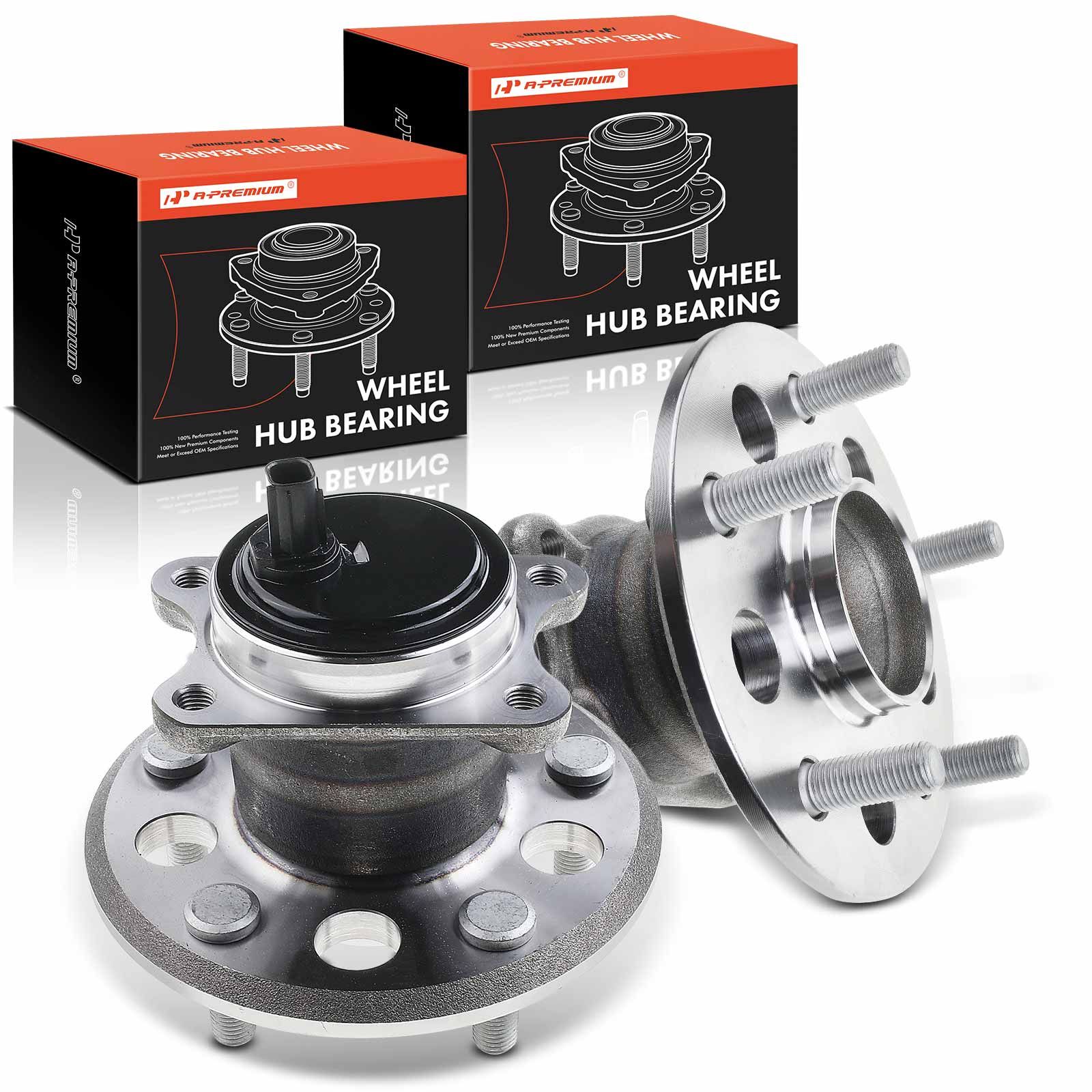 2 Pcs Rear Wheel Bearing & Hub Assembly with ABS Sensor for Lexus