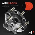 Rear Driver or Passenger Wheel Bearing & Hub Assembly for Acura TLX 15-20 Honda Accord