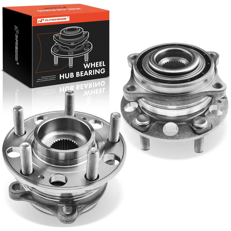 2 Pcs Rear Wheel Bearing & Hub Assembly for 2015 Hyundai Genesis