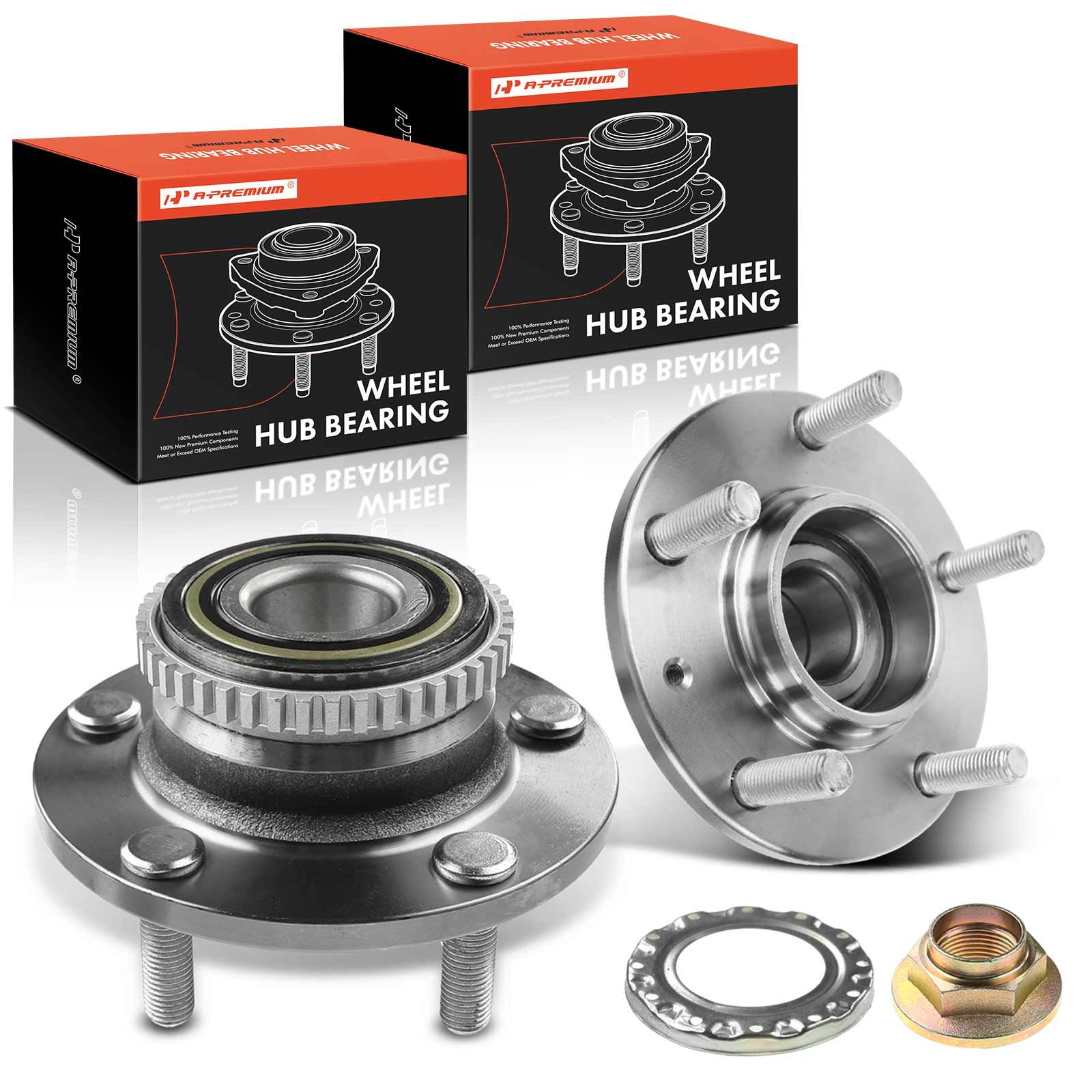 2003-2008 Hyundai Tiburon 2 Pcs Rear Wheel Bearing & Hub Assembly | A ...