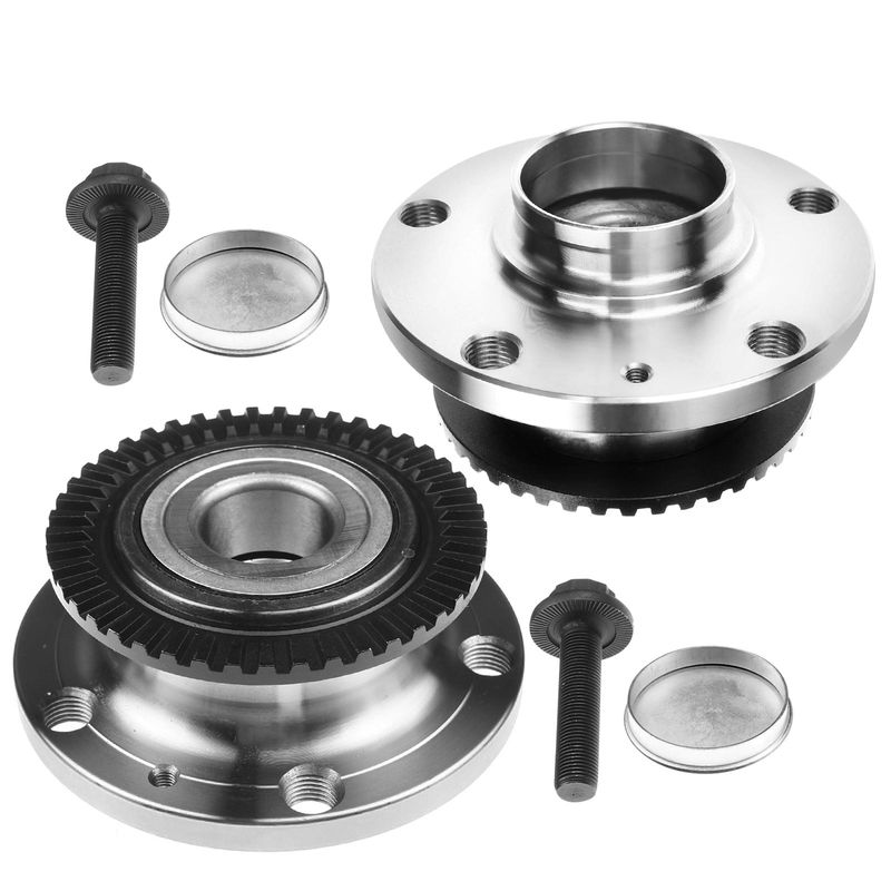 2 Pcs Rear Wheel Bearing & Hub Assembly for 2006 Audi A4