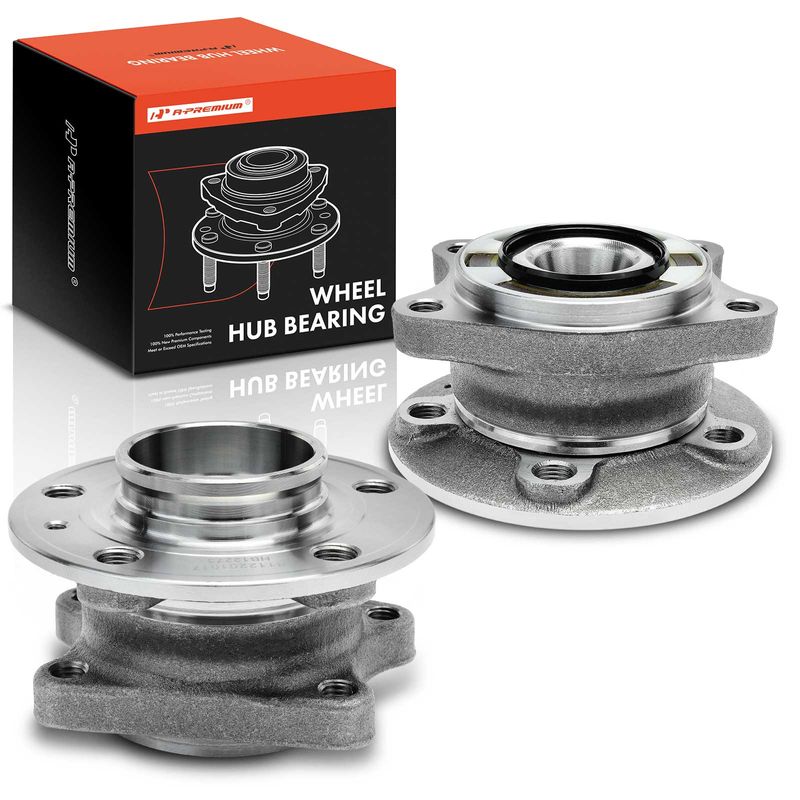 2 Pcs Rear Wheel Bearing & Hub Assembly for 2009 Volvo XC90