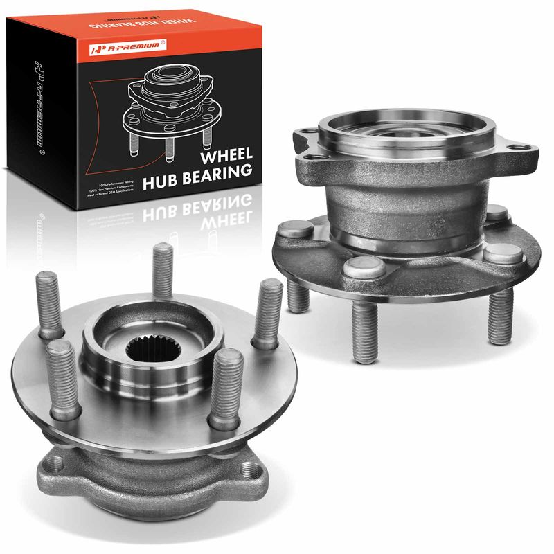 2 Pcs Rear Wheel Bearing & Hub Assembly for 2007 Mitsubishi Endeavor