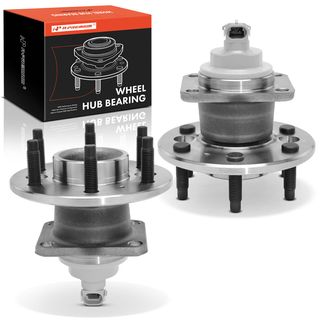 2 Pcs Rear Wheel Bearing & Hub Assembly with ABS Sensor for Chevy Uplander Pontiac Montana