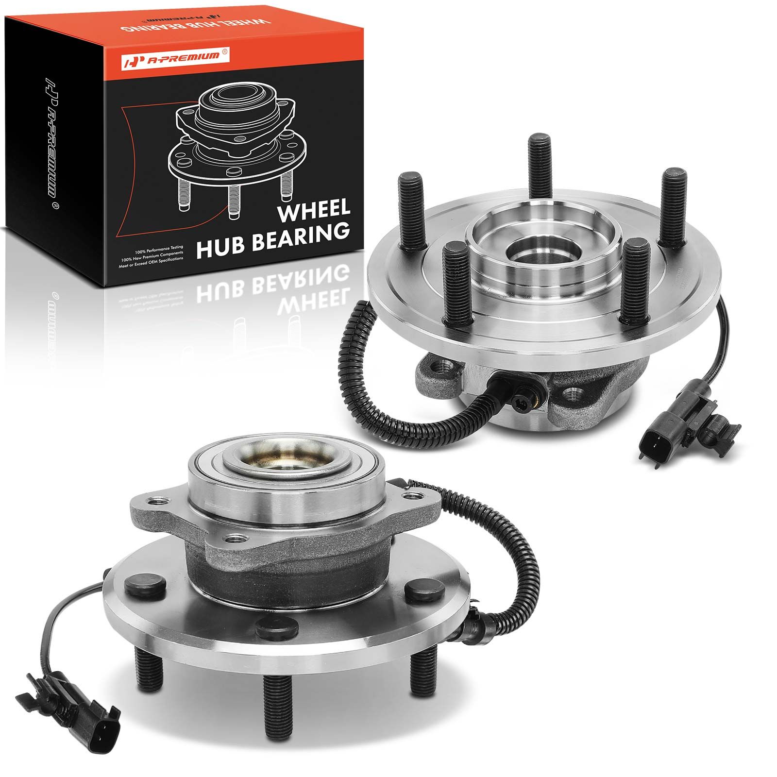 2 Pcs Rear Wheel Bearing & Hub Assembly for 2009 Chrysler Town & Country