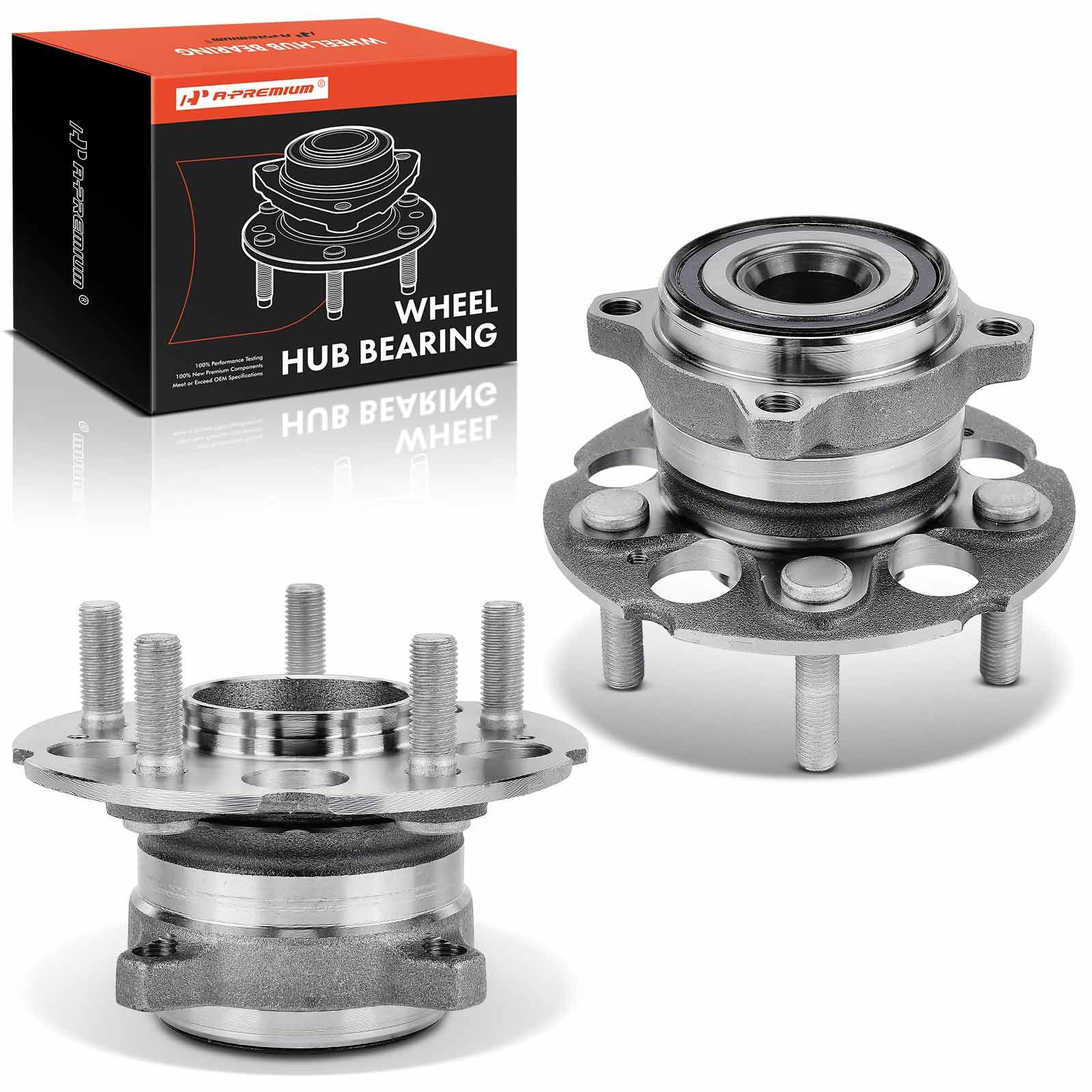 2 Pcs Rear Wheel Bearing Hub Assembly with ABS Sensor for 2015 Honda Crosstour