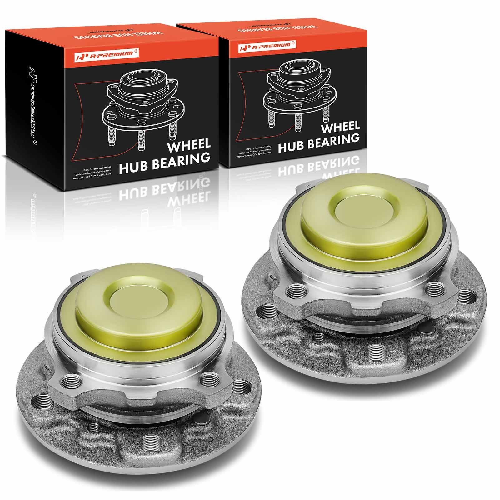 2 Pcs Front Wheel Bearing & Hub Assembly for 2017 BMW M6