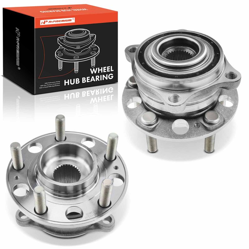 2 Pcs Wheel Bearing & Hub Assembly for 2018 Hyundai Santa Fe