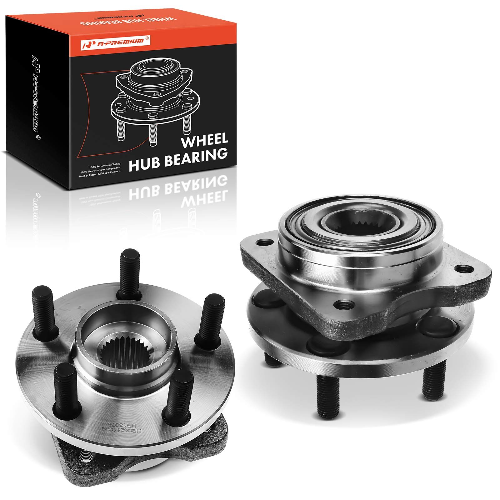 2 Pcs Front Wheel Bearing & Hub Assembly for 1990 Chrysler LeBaron