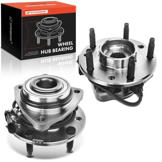 2 Pcs Front Wheel Bearing & Hub Assembly with ABS Sensor for GMC Jimmy Sonoma