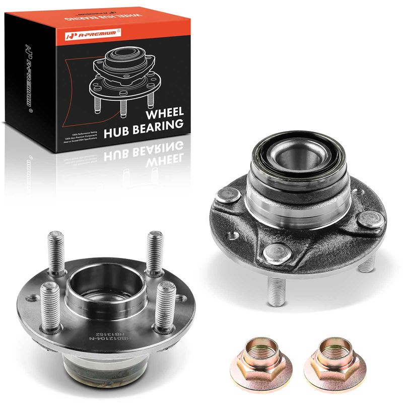 2 Pcs Front Wheel Bearing & Hub Assembly for 1993 Mazda Miata