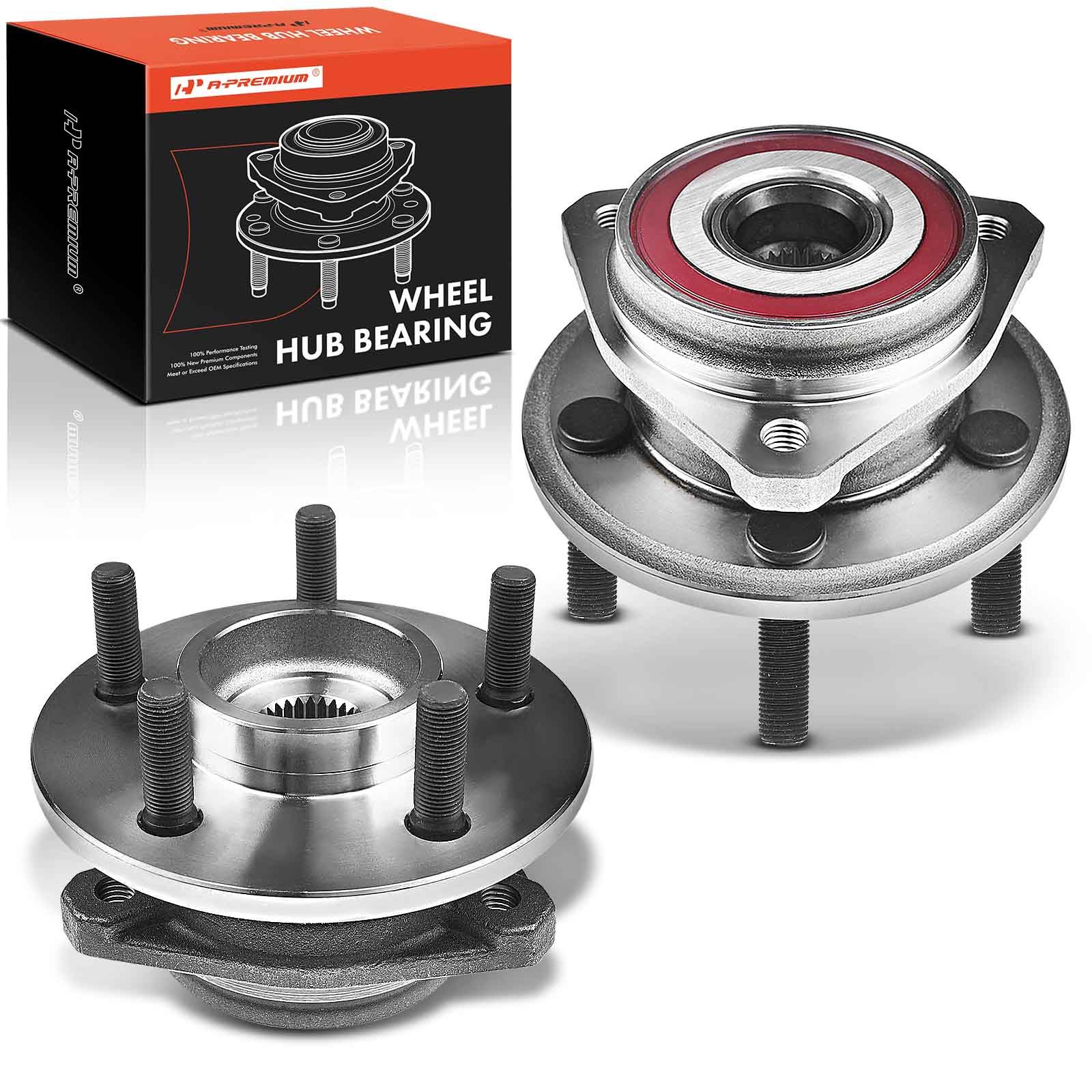 2 Pcs Front Wheel Bearing & Hub Assembly for 2005 Jeep TJ