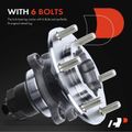 2 Pcs Front Wheel Bearing & Hub Assembly with ABS Sensor for 2003 Isuzu Rodeo