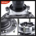 2 Pcs Front Wheel Bearing & Hub Assembly with ABS Sensor for 2003 Isuzu Rodeo