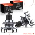 2 Pcs Front Wheel Bearing & Hub Assembly with ABS Sensor for 2003 Isuzu Rodeo