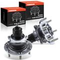 2 Pcs Front Wheel Bearing & Hub Assembly with ABS Sensor for 2003 Isuzu Rodeo