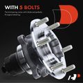 Front Driver or Passenger Wheel Bearing & Hub Assembly with ABS Sensor for 2002 Isuzu Rodeo