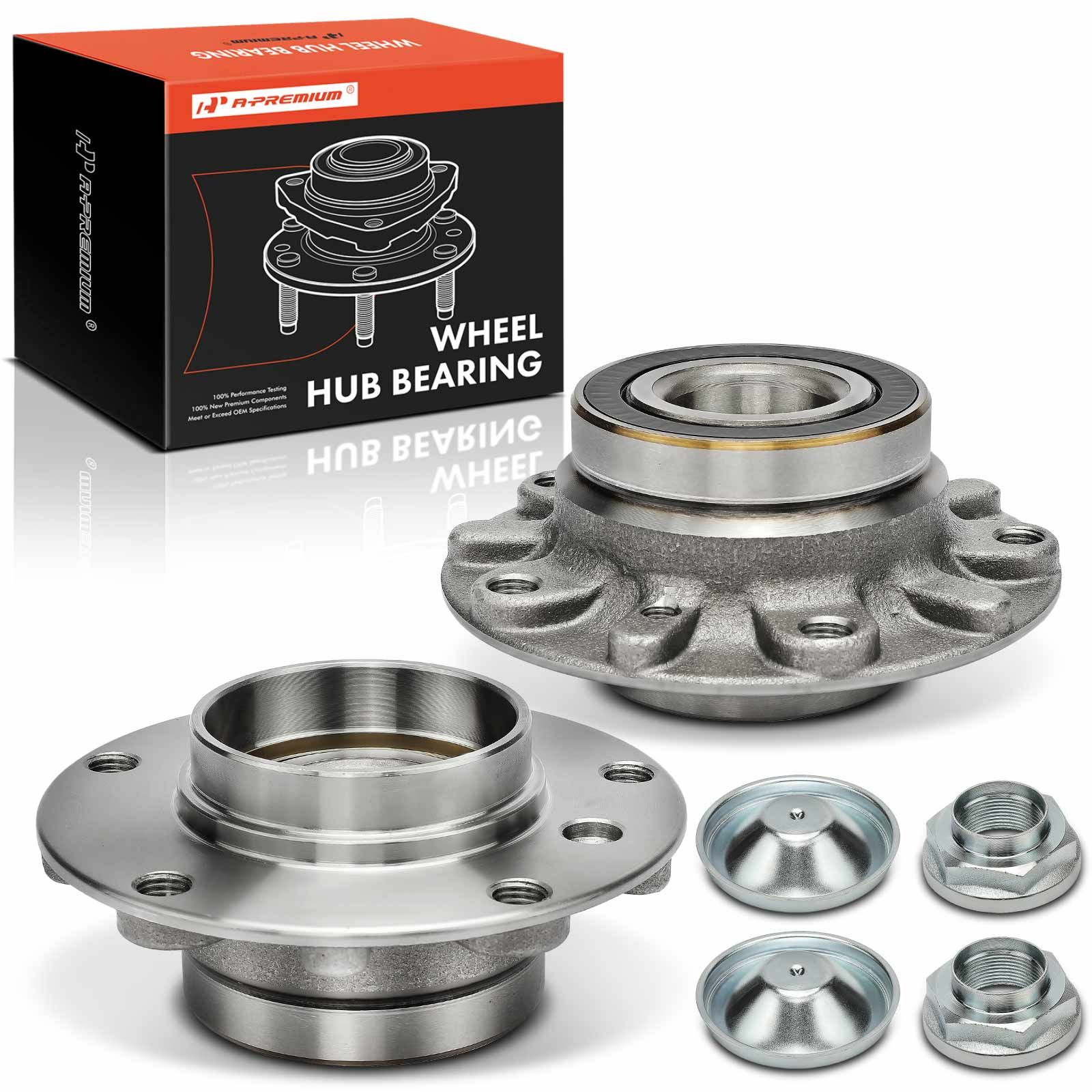 2 Pcs Front Wheel Bearing & Hub Assembly for BMW E38 Series 740i 740iL ...