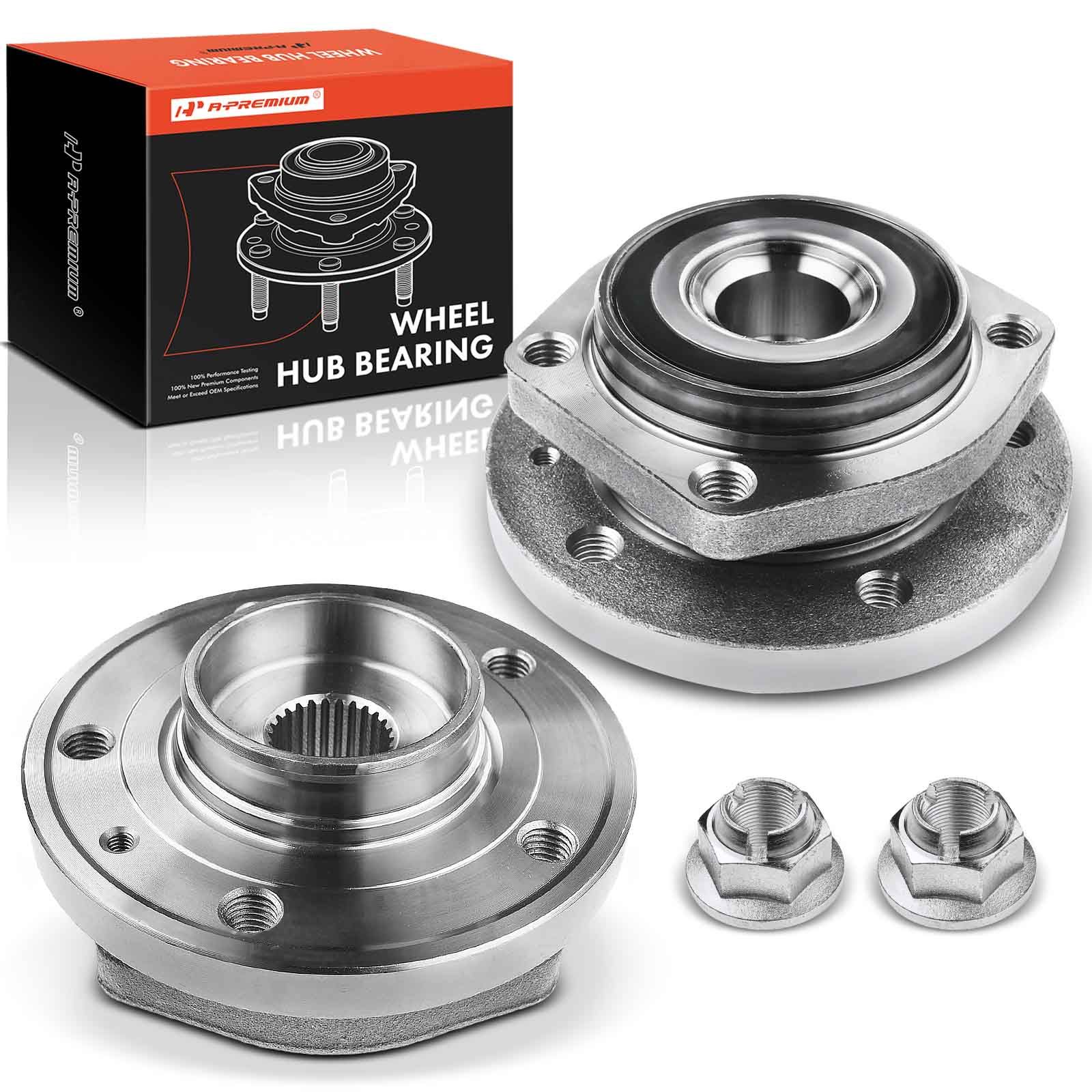 2 Pcs Front Wheel Bearing & Hub Assembly for 1996 Volvo 850