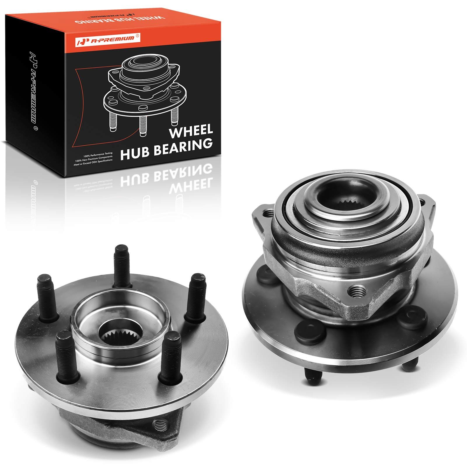 2 Pcs Front Wheel Bearing & Hub Assembly for 2002-2005 Jeep Liberty