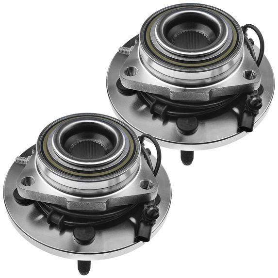 2 Pcs Front Wheel Bearing & Hub Assembly with ABS Sensor for Dodge Durango 2004-2005