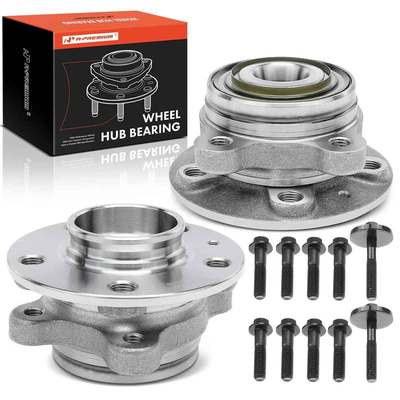 2 Pcs Front Wheel Bearing & Hub Assembly for 2003-2007 Volvo XC90