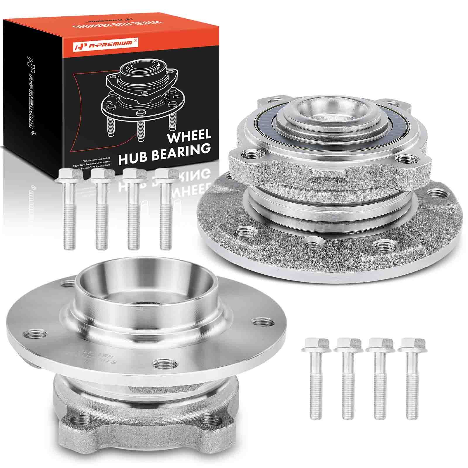 2 Pcs Front Wheel Bearing & Hub Assembly for 2009 BMW 535i