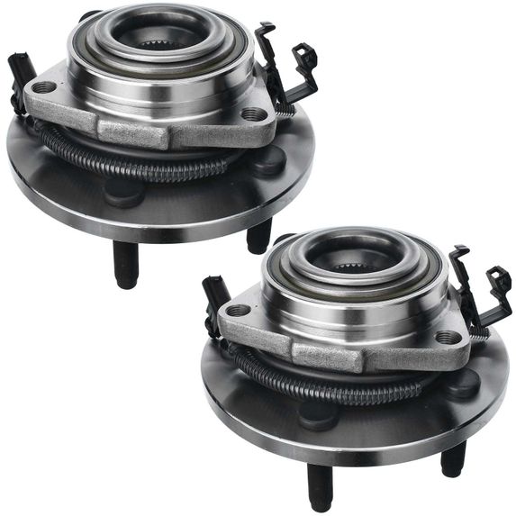 2 Pcs Front Wheel Bearing & Hub Assembly with ABS Sensor for Dodge Ram Dakota