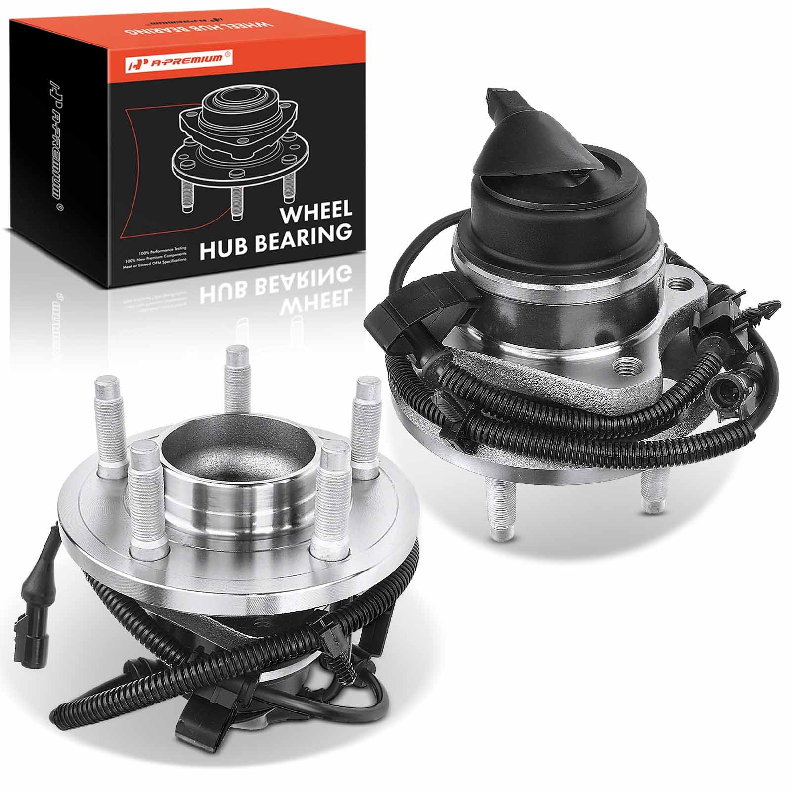 2 Pcs Front Wheel Bearing & Hub Assembly with ABS for 2007 Mercury Grand Marquis