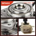 2 Pcs Front Wheel Bearing & Hub Assembly for 2009 Jeep Grand Cherokee