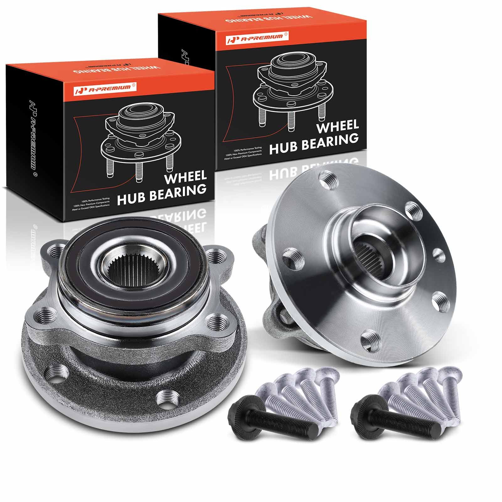 2 Pcs Front or Rear Wheel Hub Bearing Assembly for VW Golf Passat Jetta 20052019 APremium