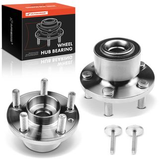 2 Pcs Front Wheel Bearing & Hub Assembly for Land Rover LR2 08-12 3.2L 13-15 2.0L AWD