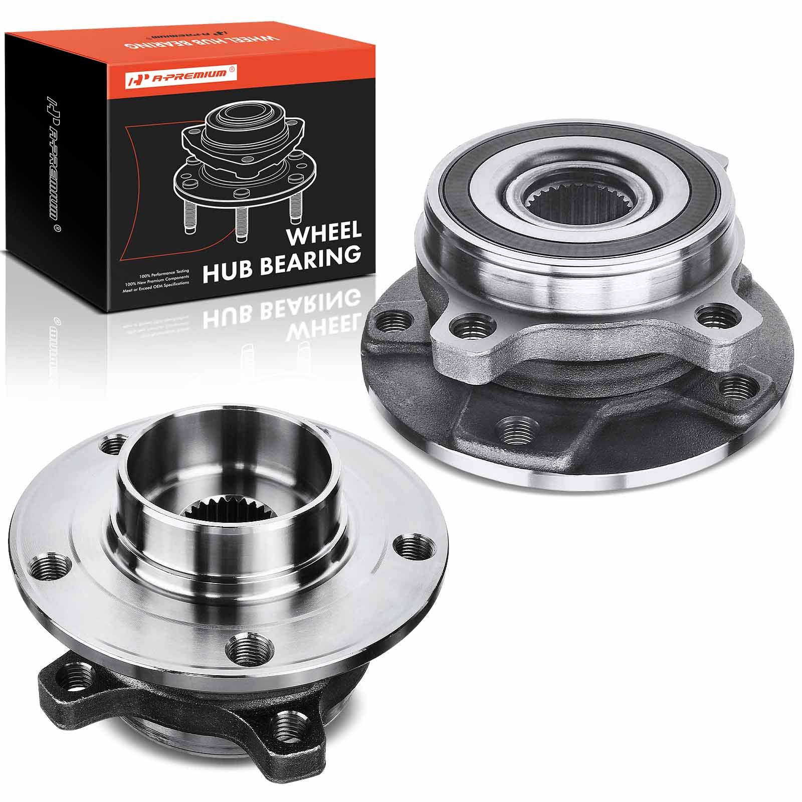 2 Pcs Front Wheel Bearing & Hub Assembly for 2022 Jeep Cherokee