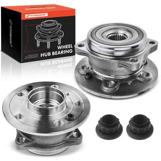 2 Pcs Front Wheel Bearing & Hub Assembly for Mercedes-Benz X166 W166 GL350 GLE400