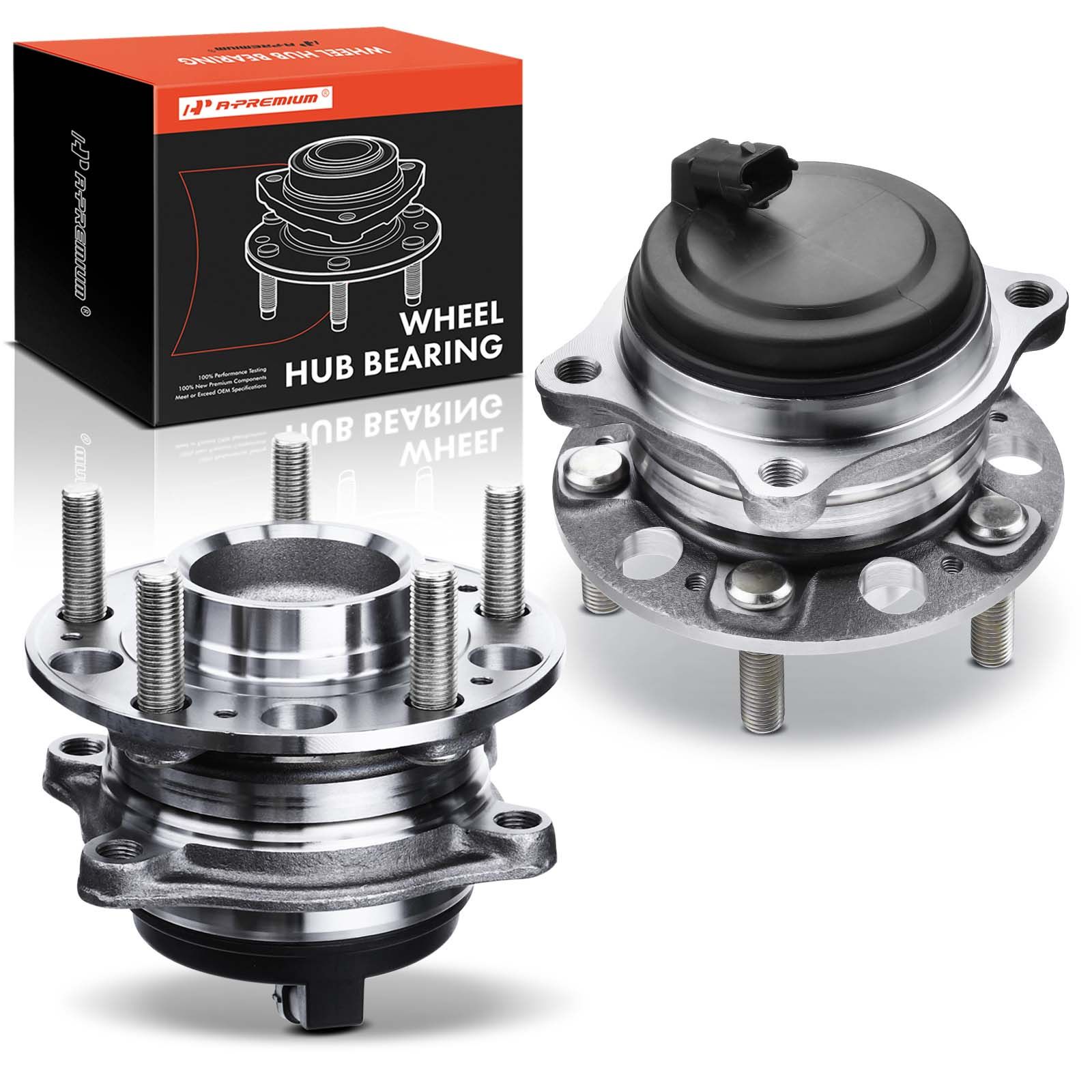 2 Pcs Front Wheel Bearing & Hub Assembly with ABS Sensor for Hyundai Genesis