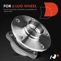 2 Pcs Wheel Bearing & Hub Assembly for Audi A3 Q3 S3 VW Jetta Golf GTI