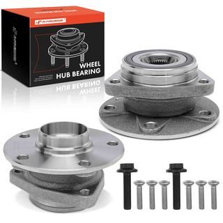 2 Pcs Wheel Bearing & Hub Assembly for Audi A3 Q3 S3 VW Jetta Golf GTI