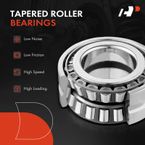 2 Pcs Front or Rear Wheel Bearing & Hub Assembly for Fiat 500X Jeep Renegade