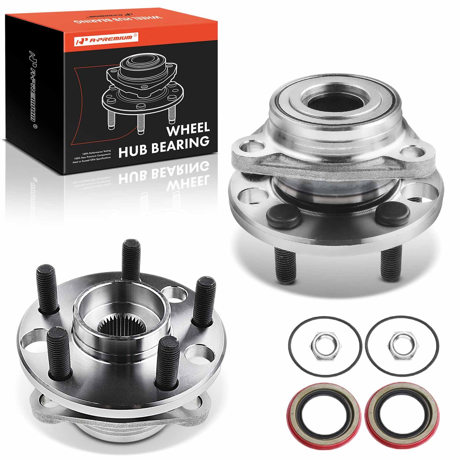 2 Pcs Front Wheel Bearing & Hub Assembly for 2005 Chevrolet Cavalier