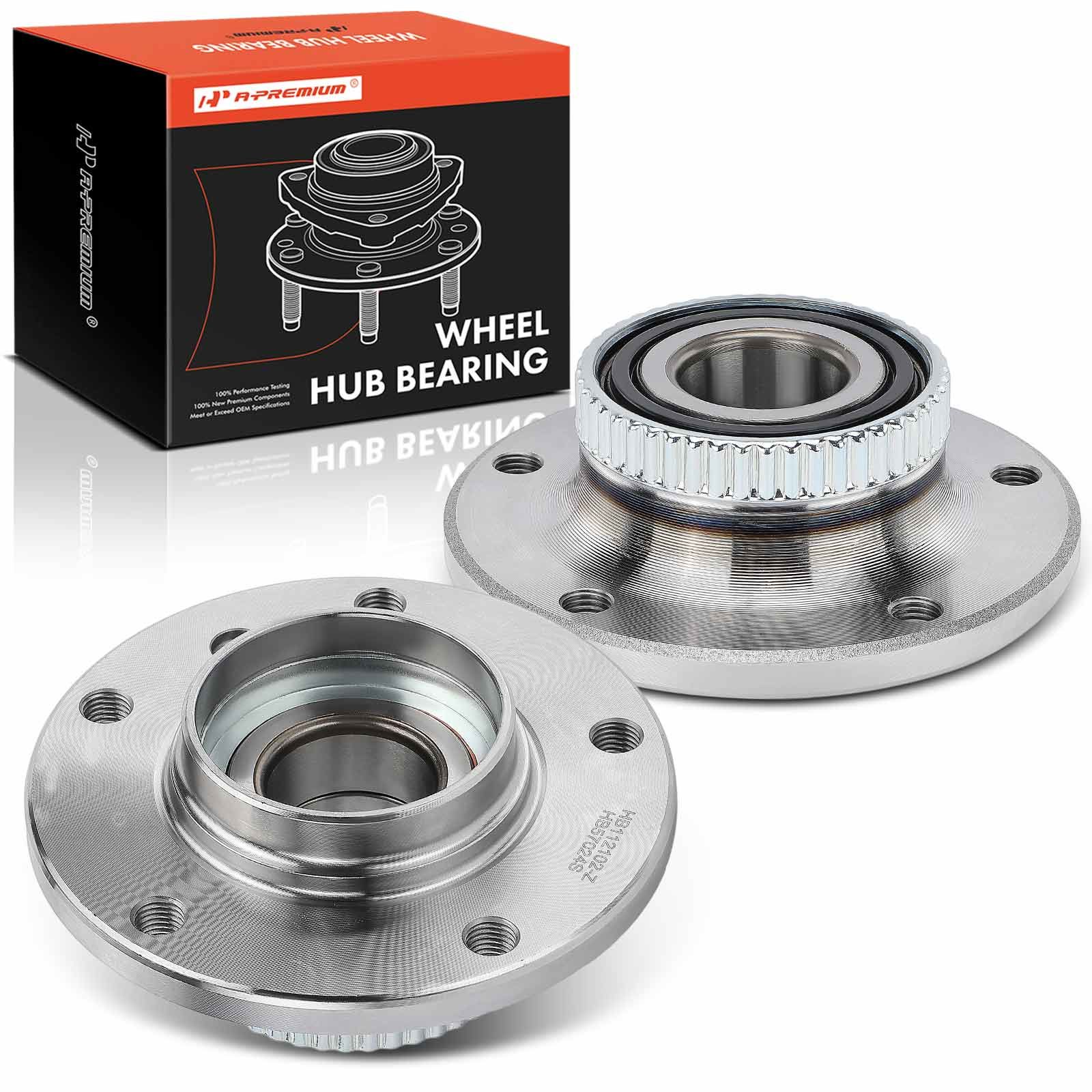 2 Pcs Front Wheel Bearing & Hub Assembly for 2004 BMW 330i