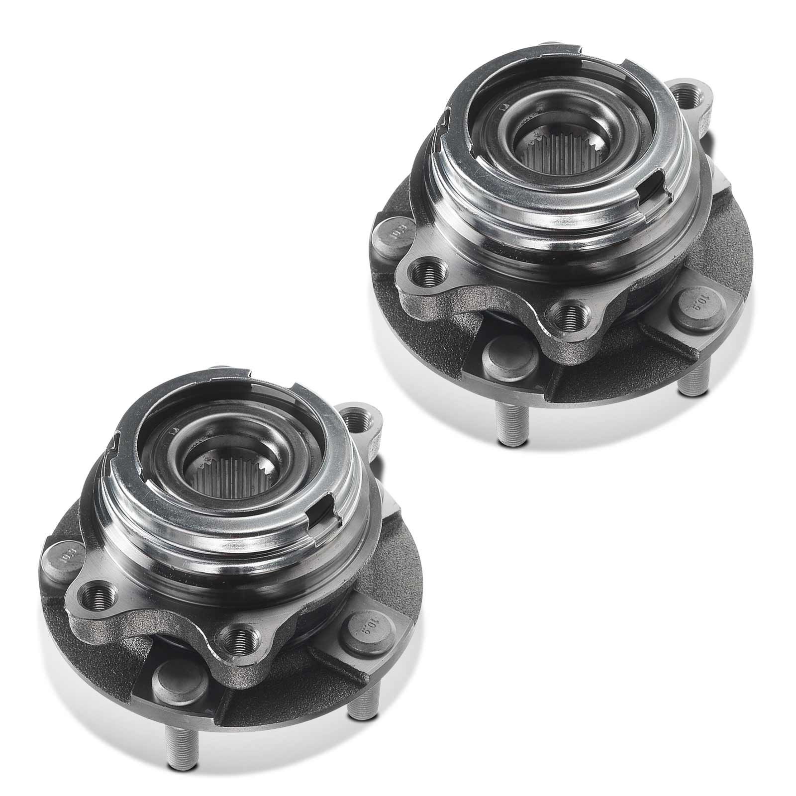 2 Pcs Front Wheel Bearing & Hub Assembly for Infinit G37 20092012 Q60