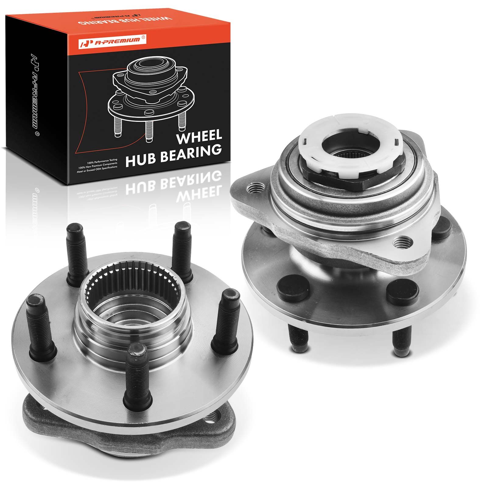 2 Pcs Front Wheel Bearing & Hub Assembly for 1999 Ford Ranger