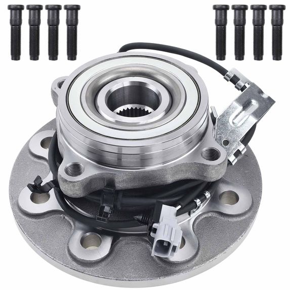 Front Driver Wheel Bearing & Hub Assembly with ABS Sensor for Dodge Ram 2500 1998-1999 4WD