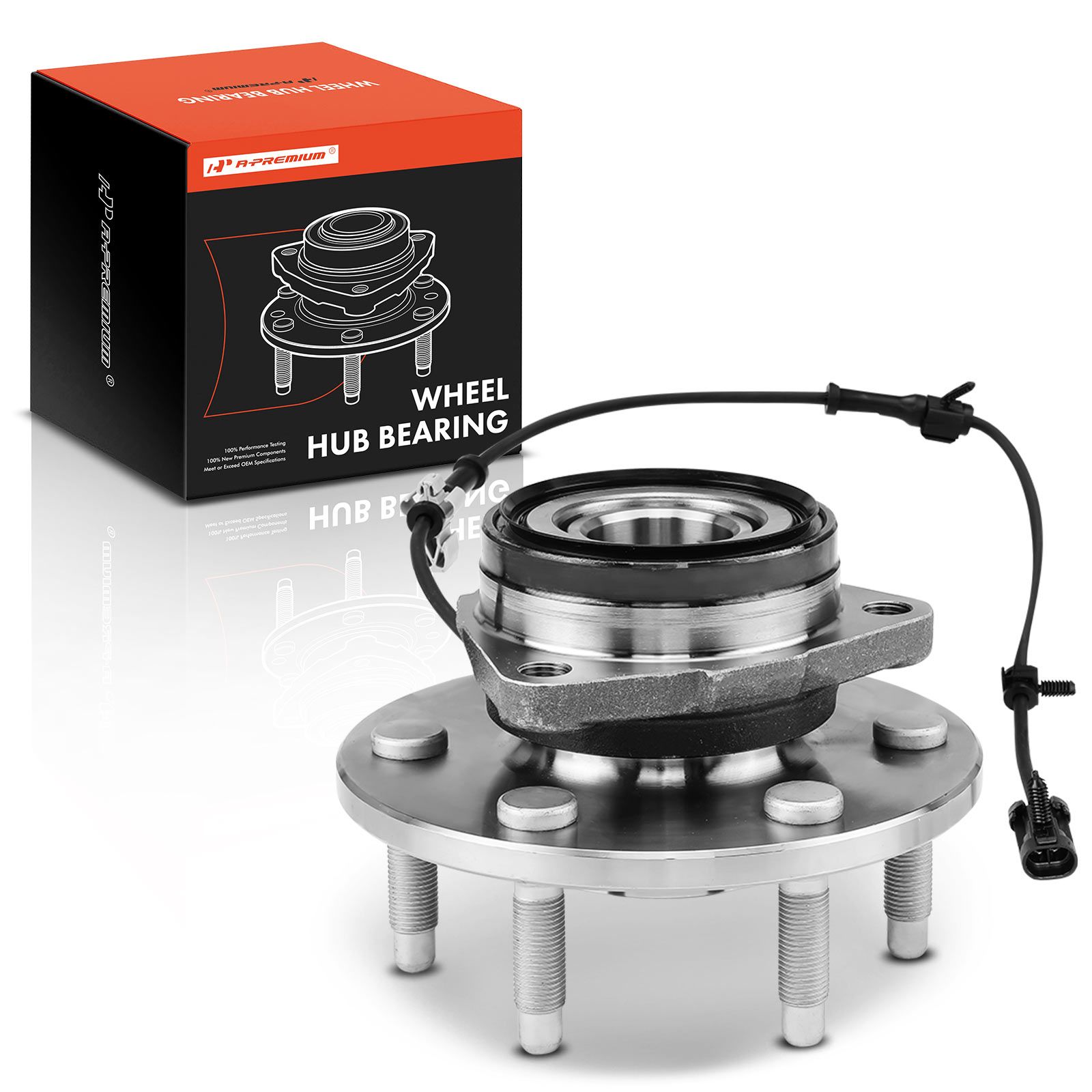 Front Wheel Bearing & Hub Assembly with ABS Sensor for Chevy Silverado 1500